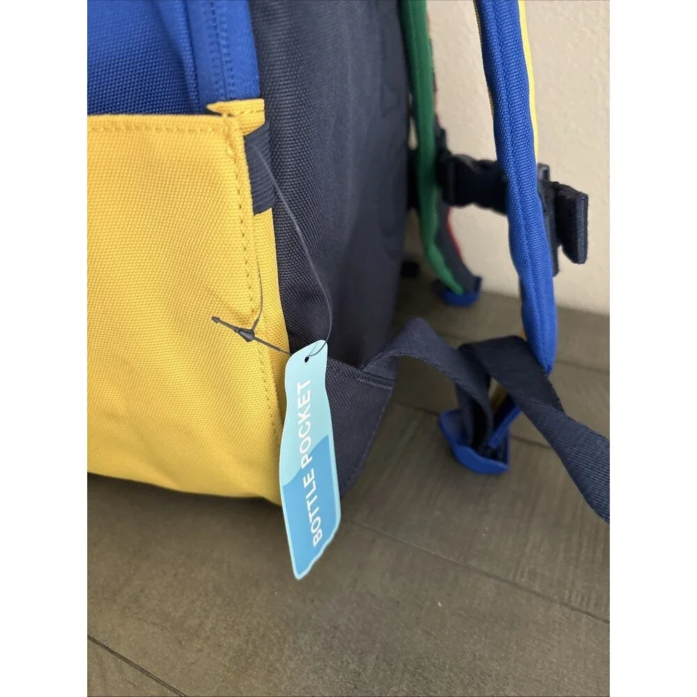 Polo Ralph Lauren Colorblock Multi-Color Backpack Bag Navy/Multicolor